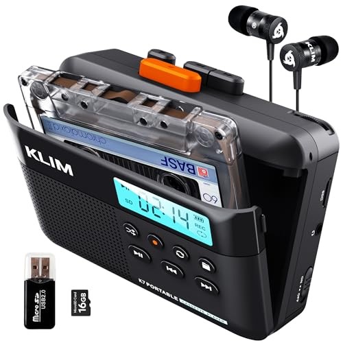  K7 Cassette Tape Player - Cassette to MP3 Converter - Portable - Built-in 
