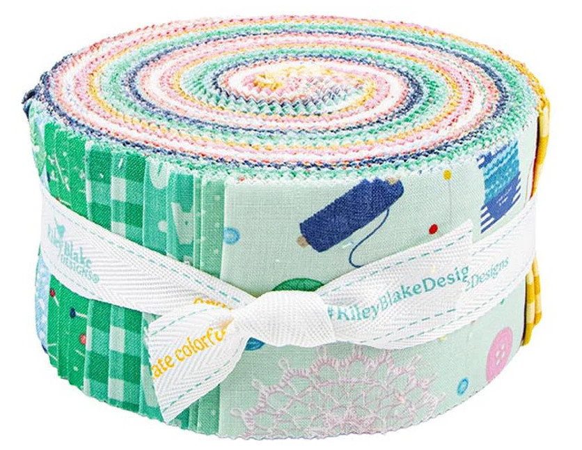 Riley Blake - Hand Made 2.5" Rolie Polie by Amber Kemp-Gerstel 40 pcs