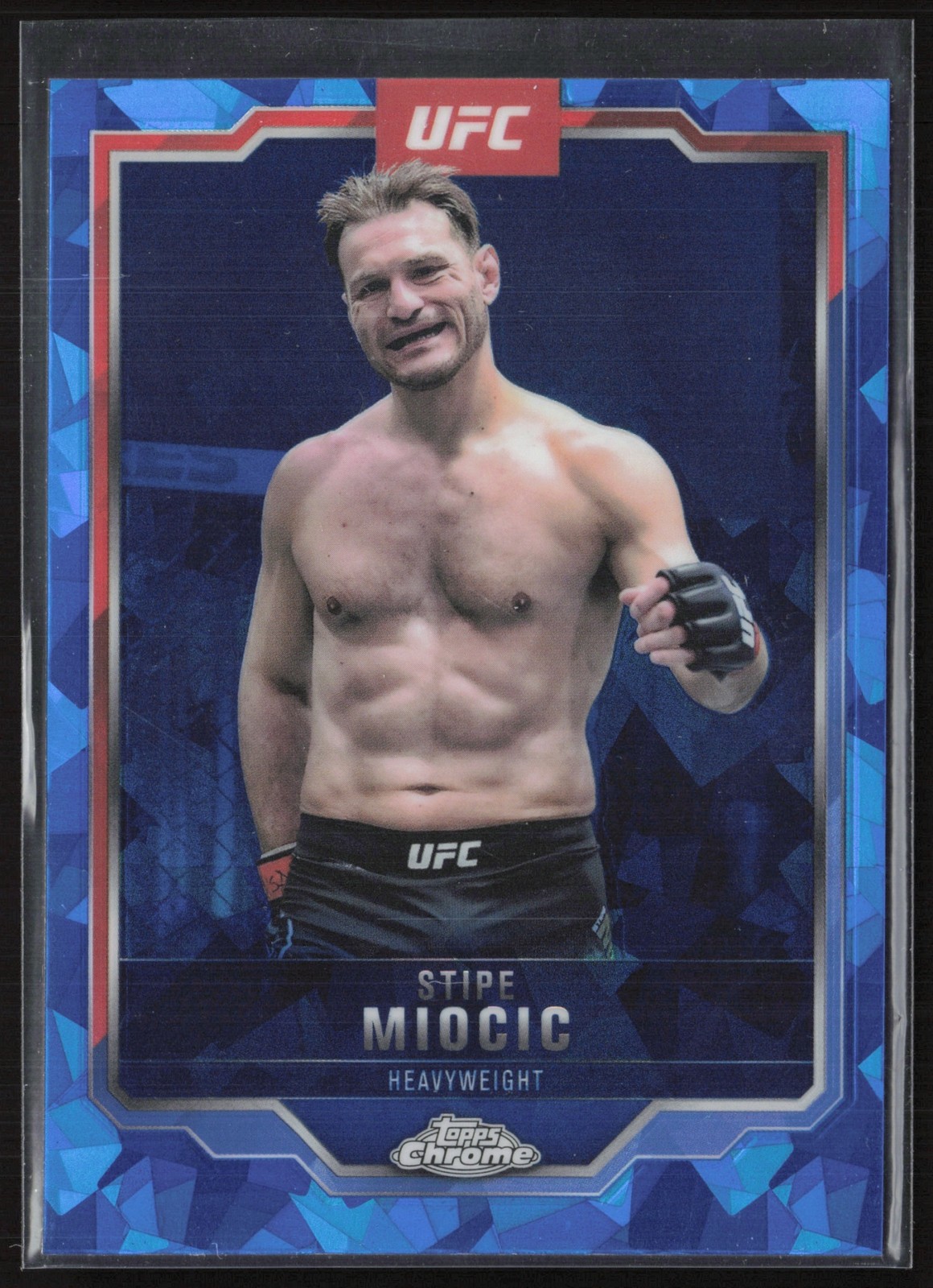 2025 Topps UFC Chrome Sapphire Stipe Miocic #122