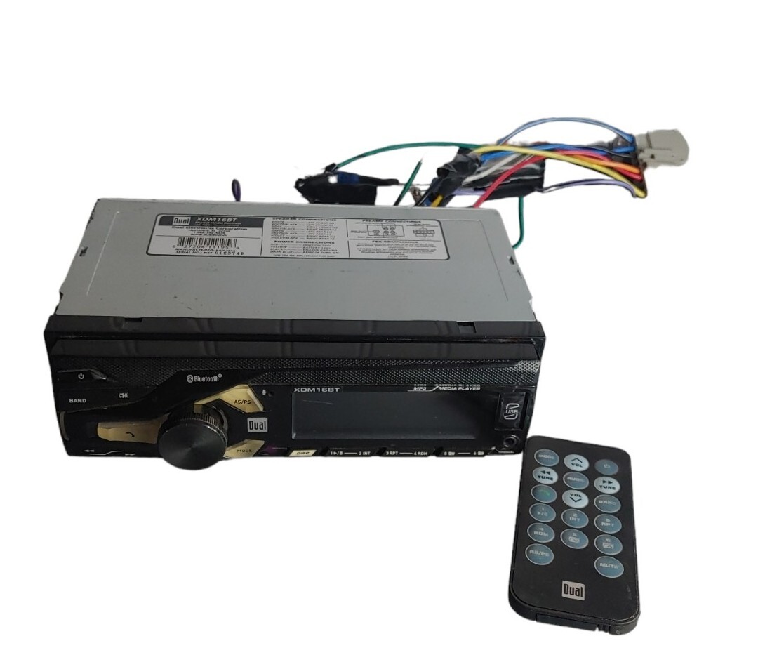 Dual XDM16BT AM/FM Car Digital Media Receiver/remote/Bluetooth Front 3.5mm USB