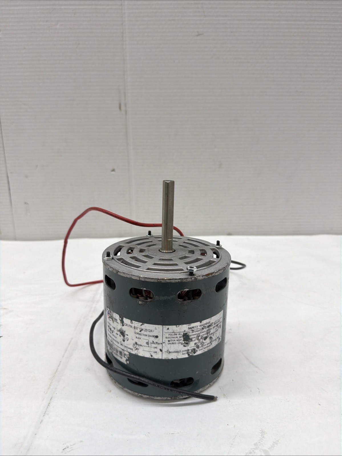 SnowBird Environmental Electric Motor ES7 124 2512A  1HP 208-230V 1/2" Shaft