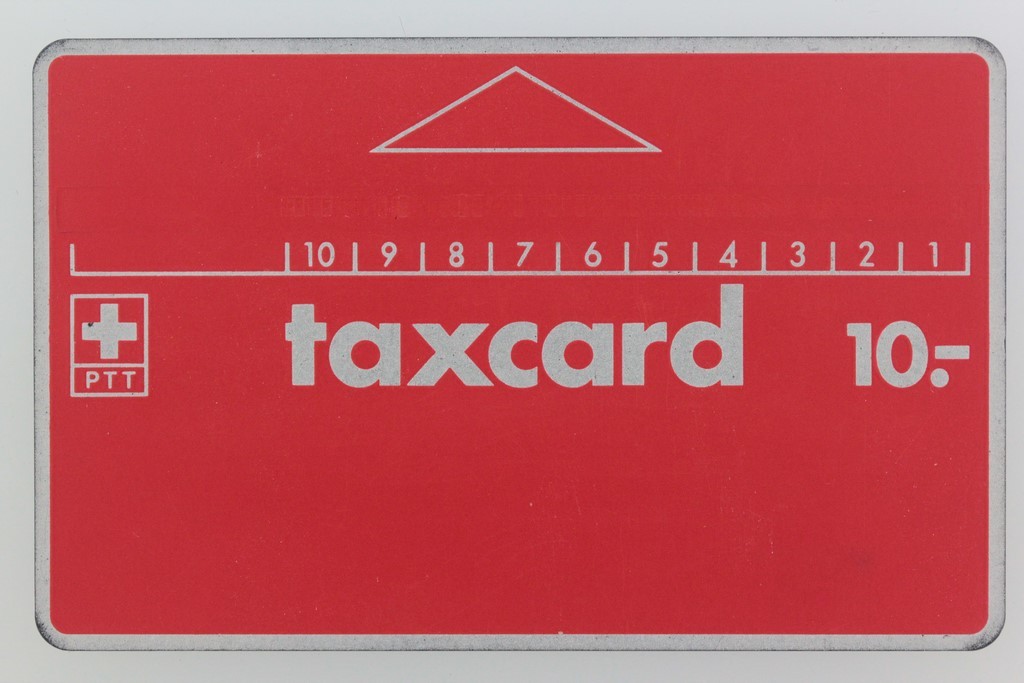 1982 L&G Taxcard 10 PTT Switzerland C0 200 675 Remote Card (53820)