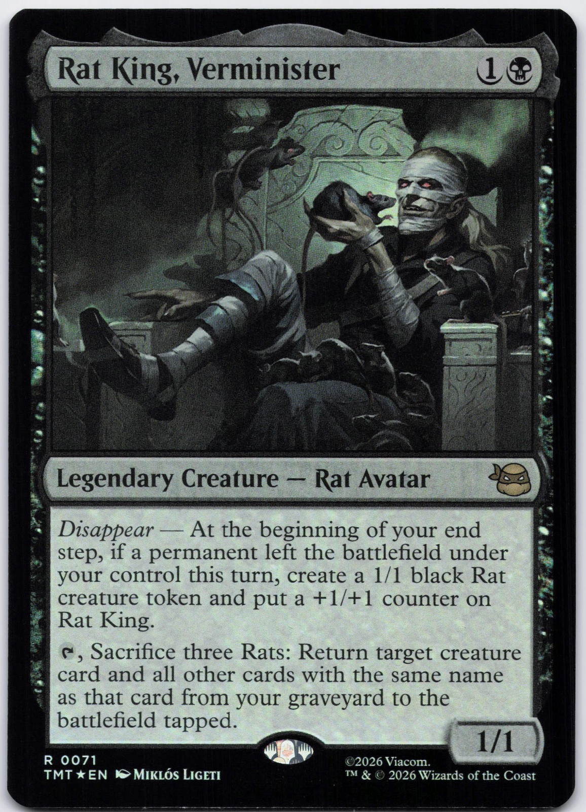 Rat King, Verminister R Teenage Mutant Ninja Turtles 71 NM