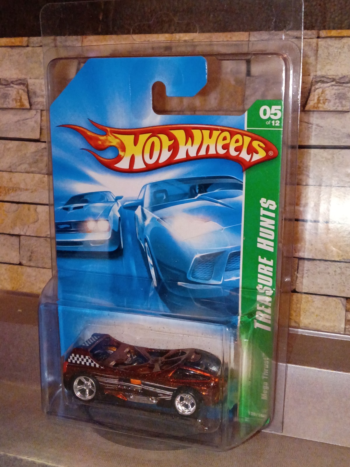 Hot Wheels, Super Treasure Hunt,, ' Mega Thrust. In Protecter Case