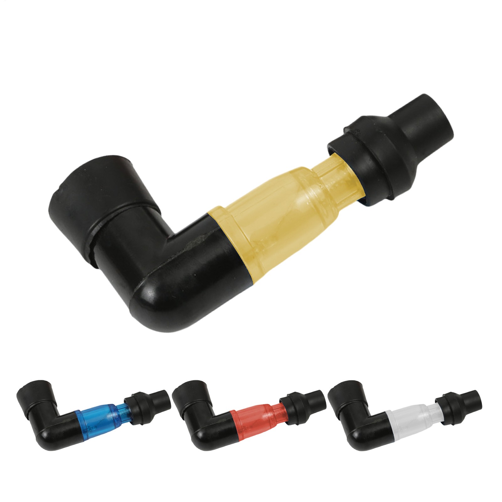 1x 90° For Motorcycle Snow Spark Plug Boot Cap Cover Without Resistor Universal