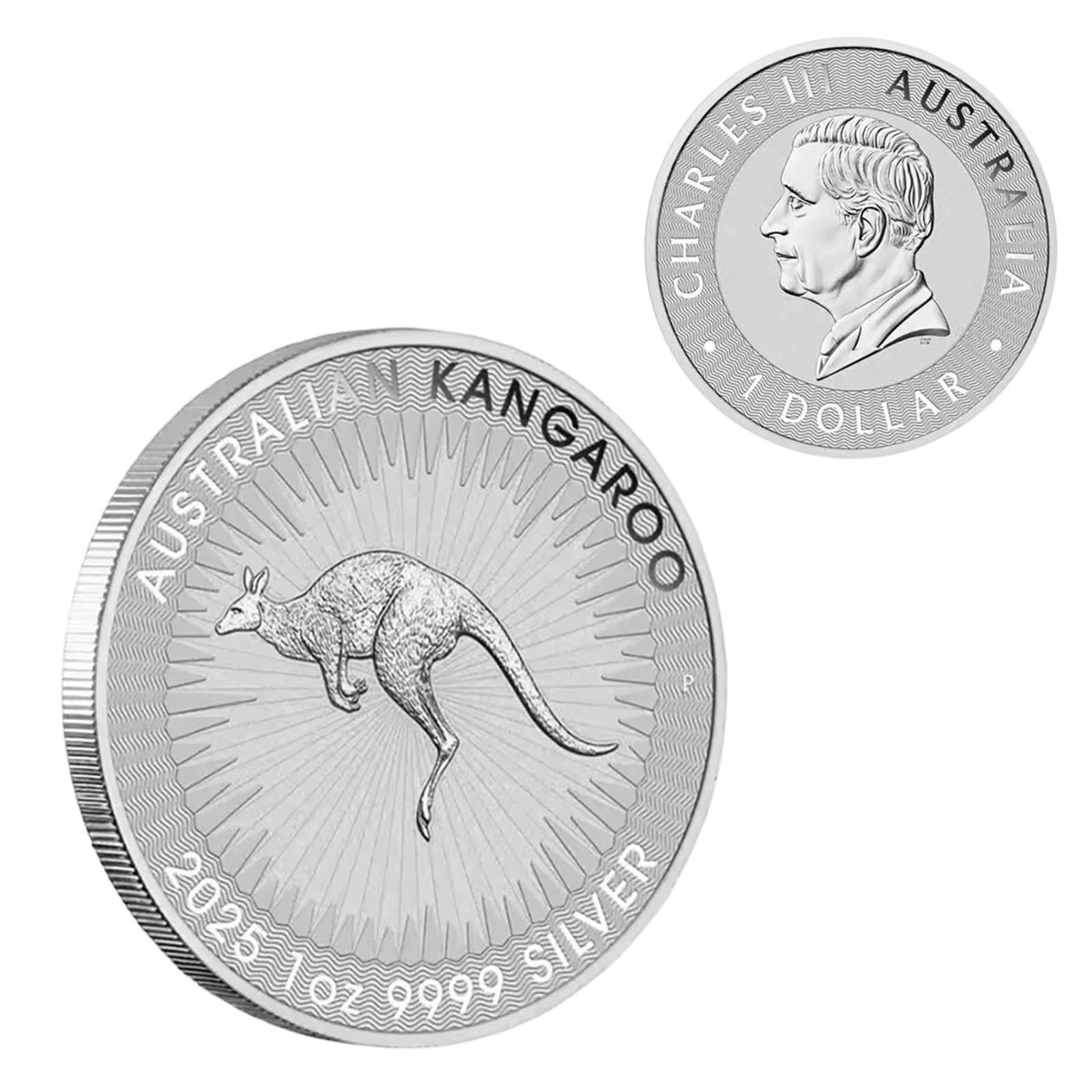 2025 Australia Kangaroo 1oz $1 Bullion Coin with King Charles III Effigy