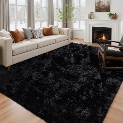 6x9 Area Rug for Living Room: Ultra Soft Fluffy Rug Modern Large Thicked Shag 