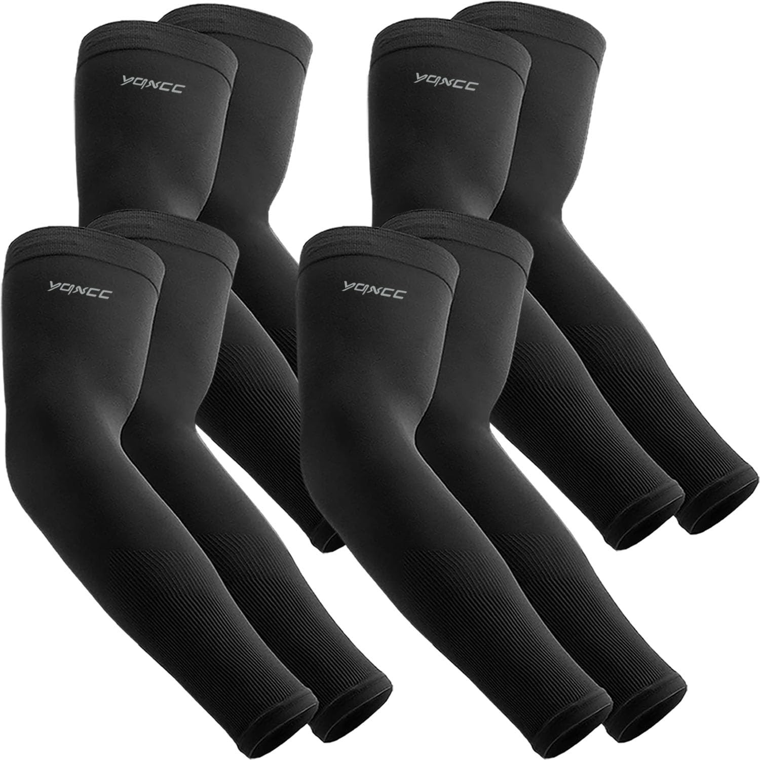 4 Pairs Arm Sleeves for Men | UPF 50 Cooling UV Sun Protection | Sports Compr...