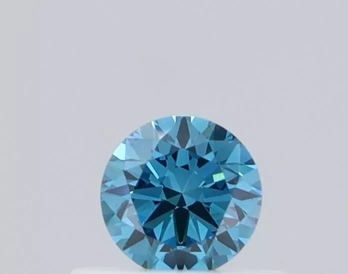 4.CT Natural Blue Color Diamond  Round Cut VVS1 D Grade 1 Free Gift Certified