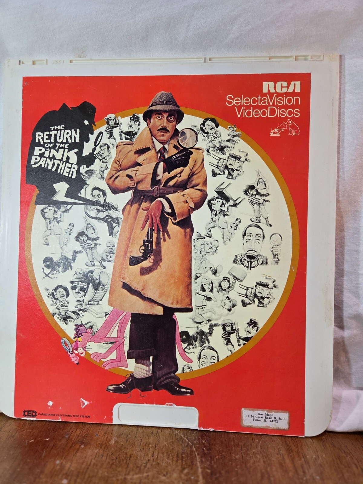 The Return of the Pink Panther CED VideoDisc 1982 RCA SelectaVision Peter Seller