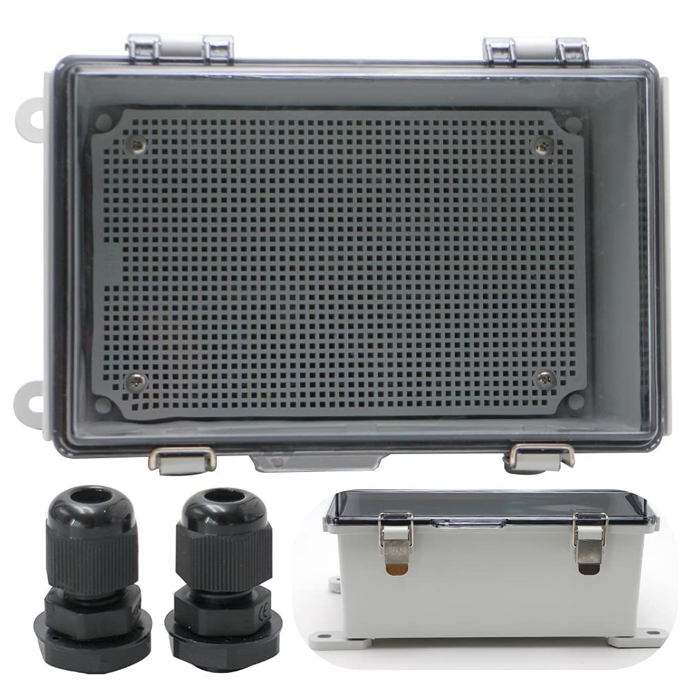 MAKERELE Waterproof Junction Box Clear Cover IP67 Dustproof Project Box 290x190x