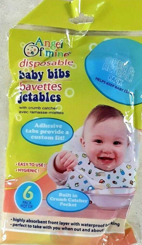 NEW  Baby Bibs 6 Pack Disposable.I've been right when there's the world needs o