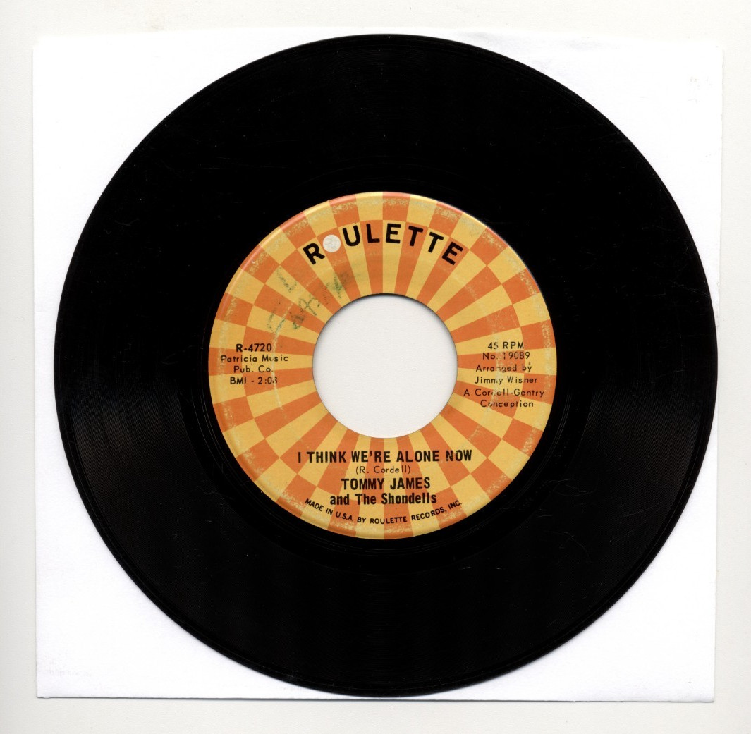 TOMMY JAMES & THE SHONDELLS - I Think We're Alone Now / 7" 45 RPM Vinyl Single
