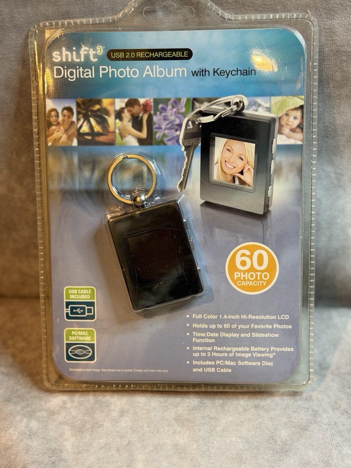 Shift3 Digital 60 Photo Album w/key chain NEW SEALED