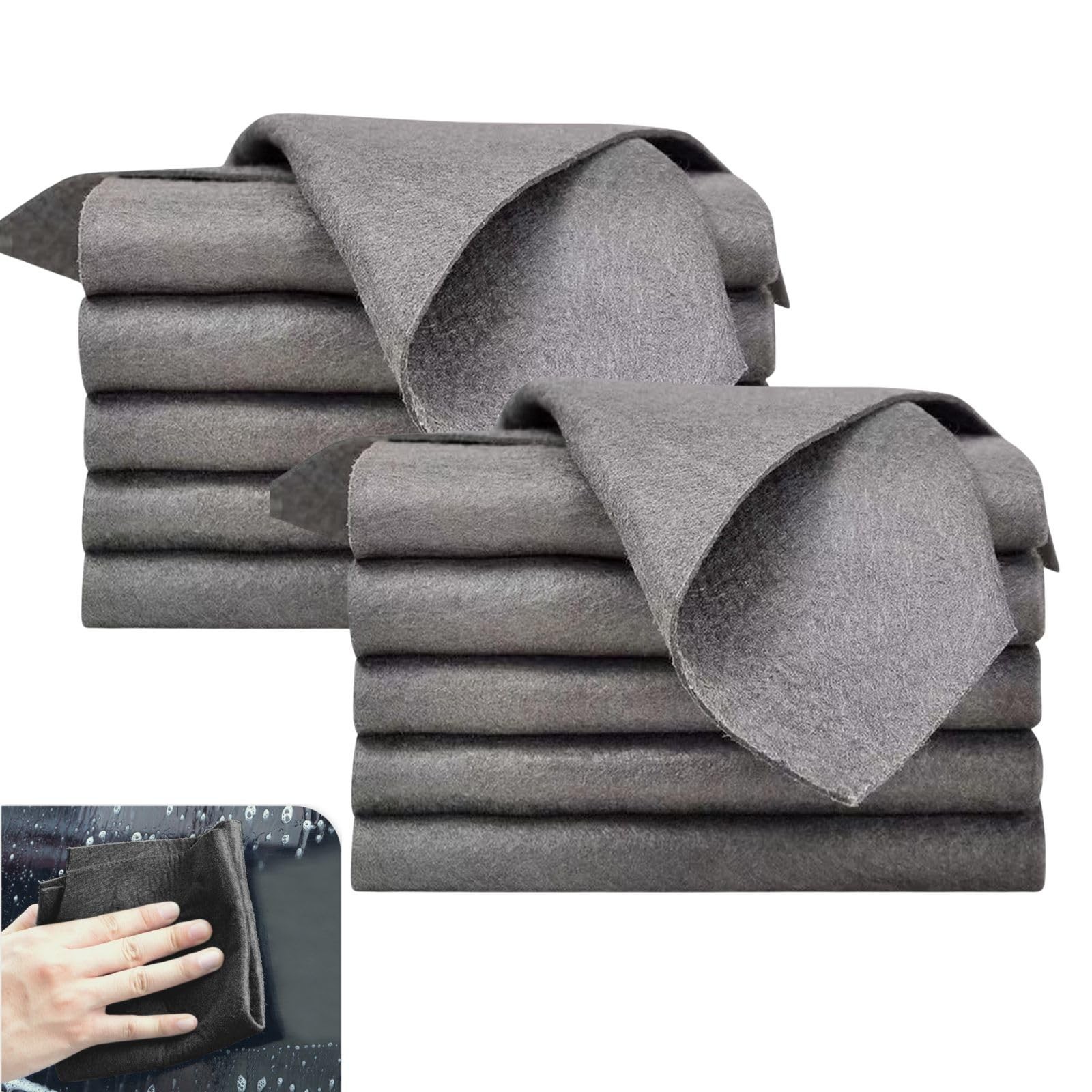 10PCS Thickened Magic Cleaning Cloth, Microfiber Cloth – Reusable, Lint Fr