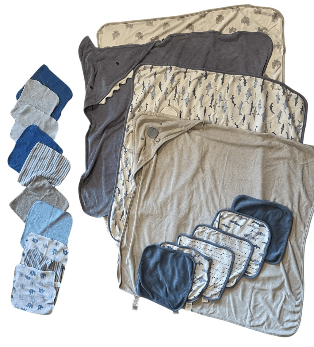 Baby Towel and Wash Cloth Set 29 piece Lot Carters and Misc Brands