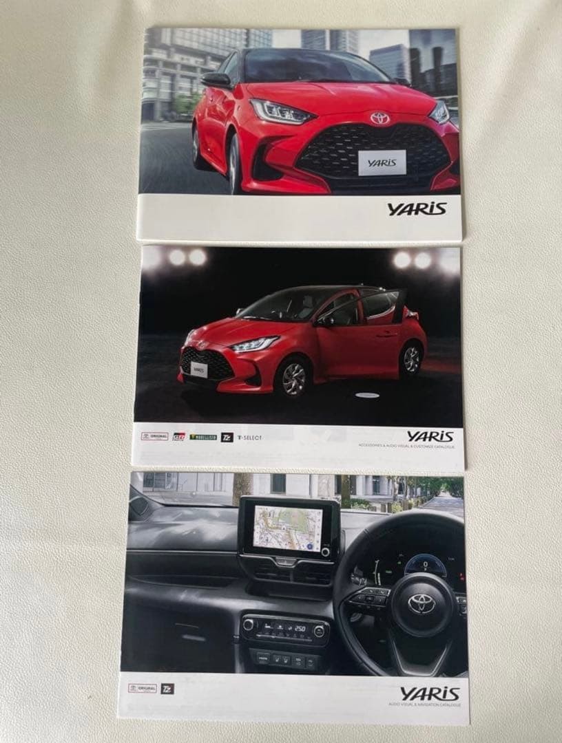 Toyota Yaris Body Accessories Customization Navigation Catalog 3-Book Set