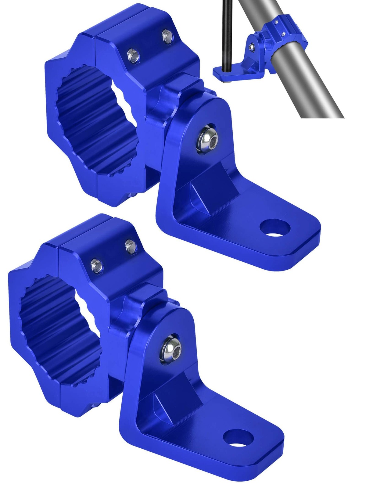 ZIDIYORUO UTV Whip and Spot Light Mount, 360 Rotating Flag Hole, Aluminium Al...