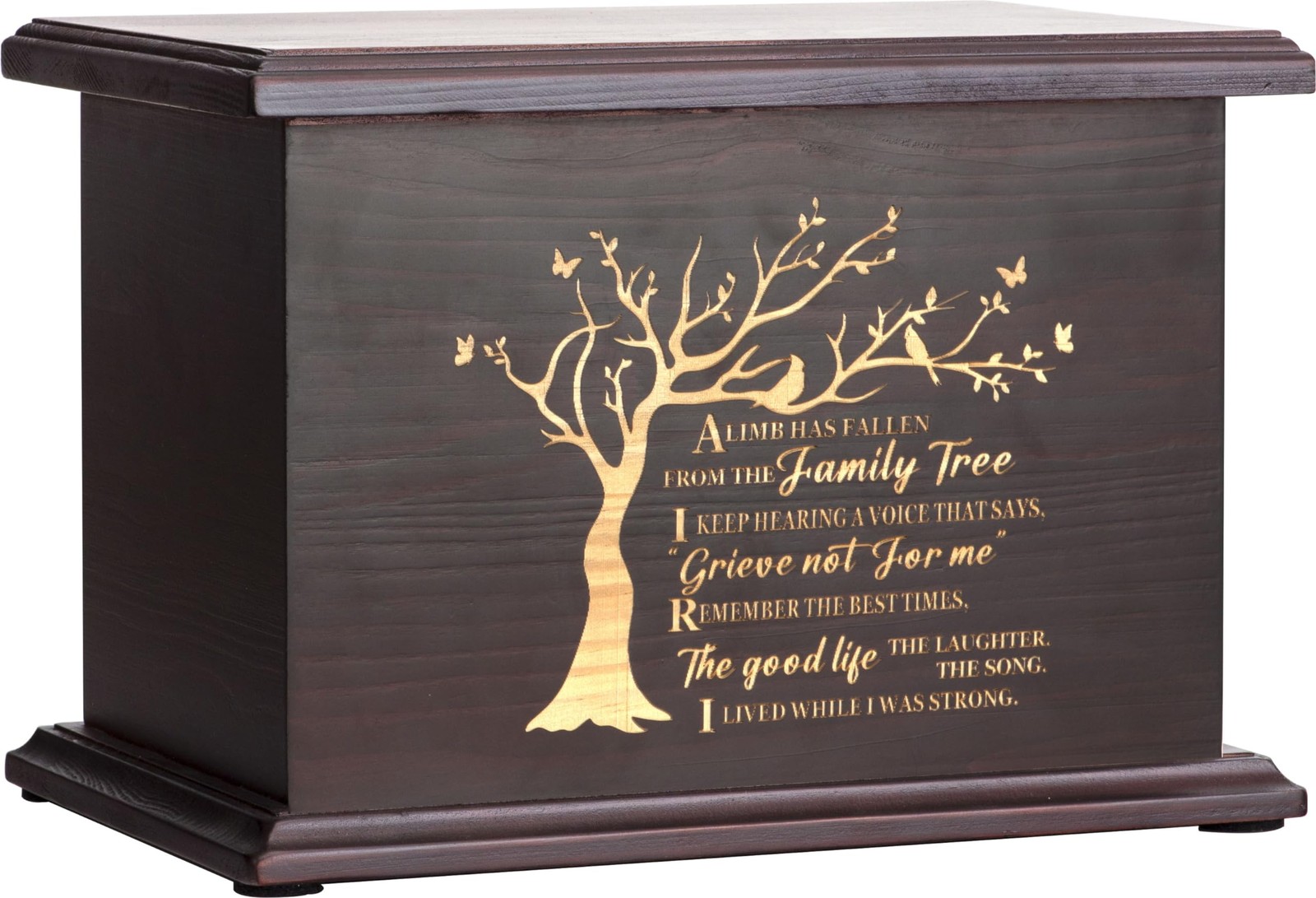 Cremation Urns for Ashes Wooden Urn Memorial Urn for Human Ashes Adult Male F...