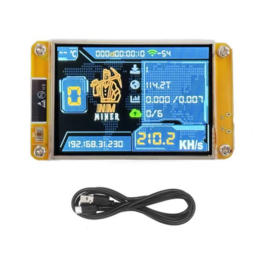 235KH/S Bitcoin Crypto  Lottery Miner 2.8 Inch  Display with Acrylic 4771