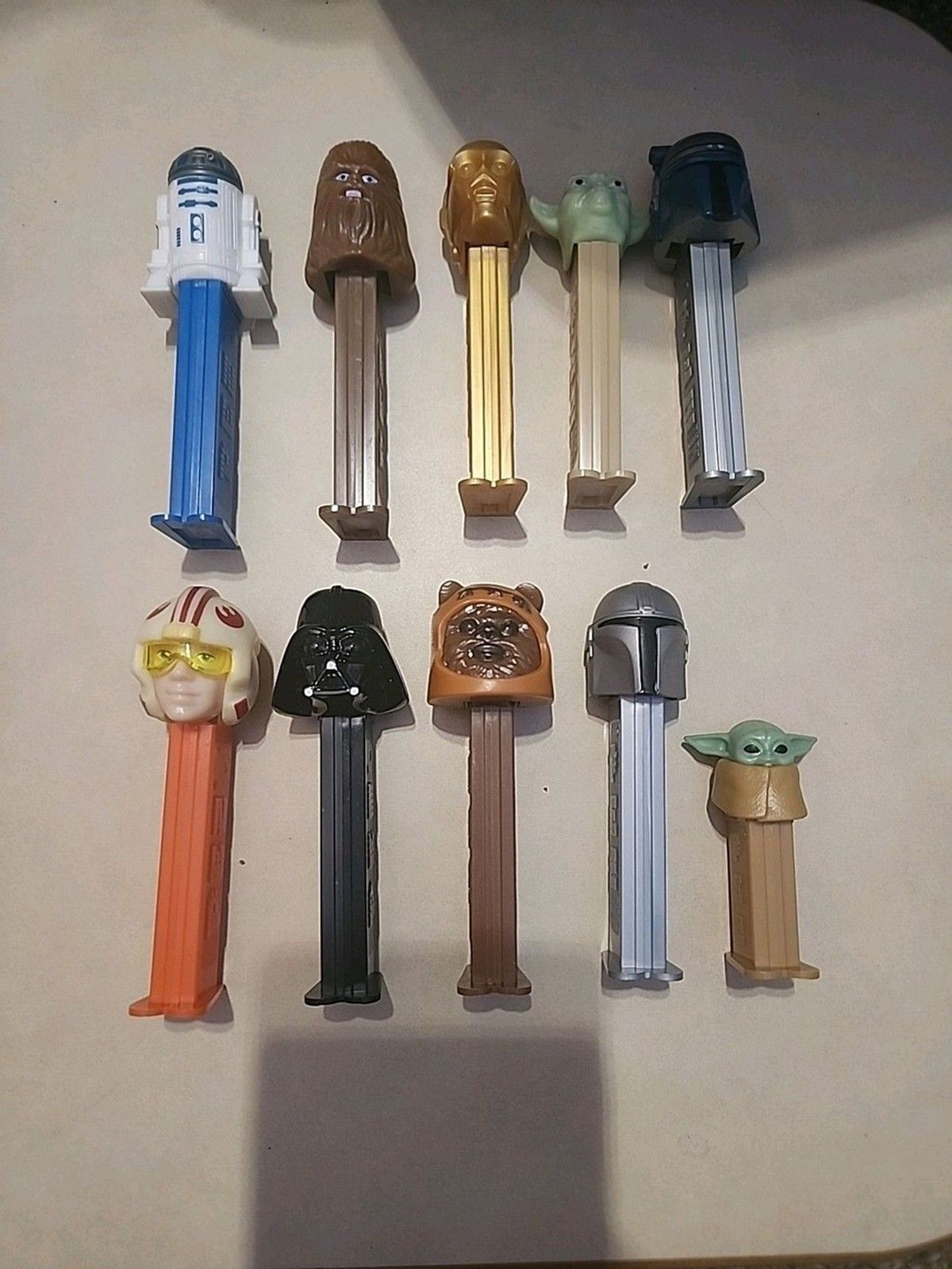 Star Wars LFL 10 PEZ Luke R2D2 YODA & more Disney
