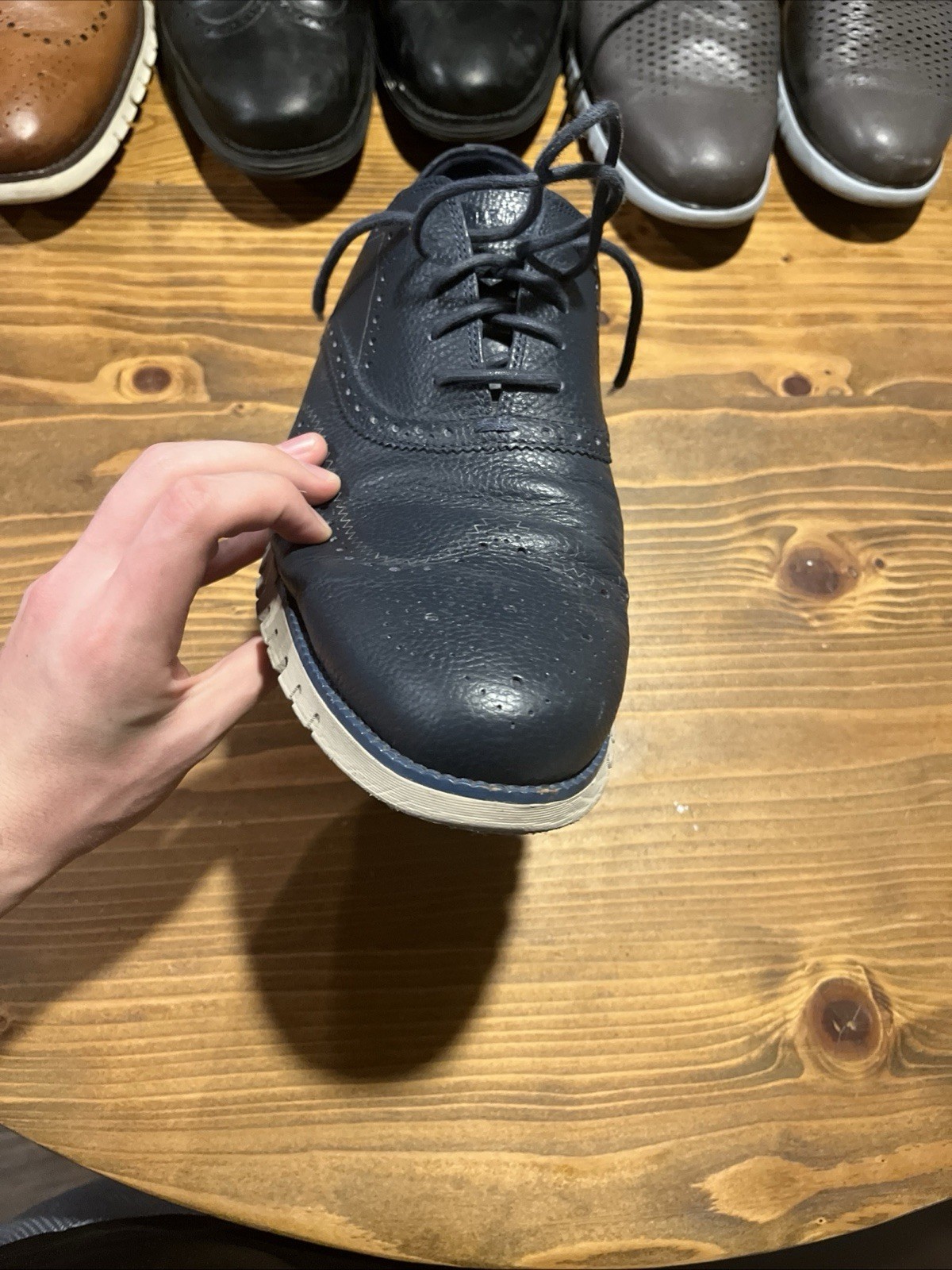 Brown And Blue Dress Shoes 14 Men’s