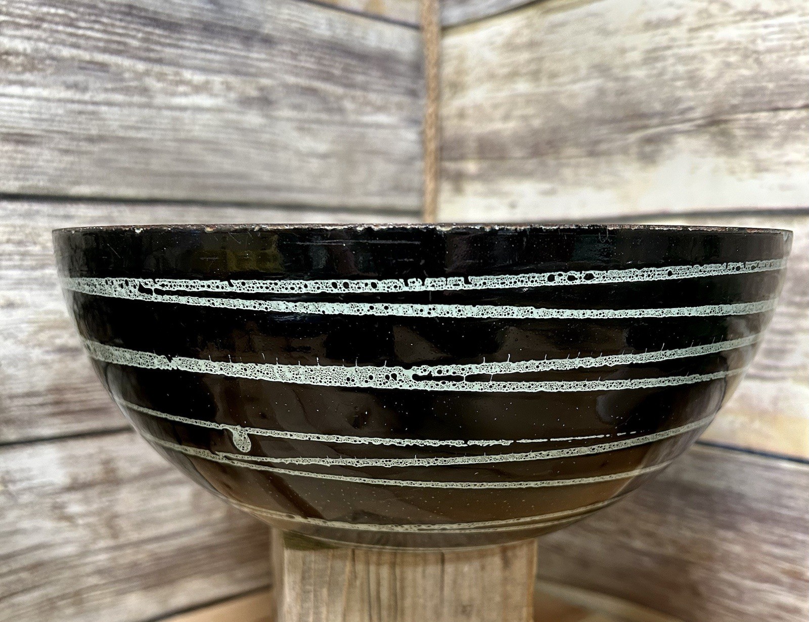 Large 9.5" Mid Century Cathrineholm Grete Prytz Kittelsen Enamelware Saturn Bowl