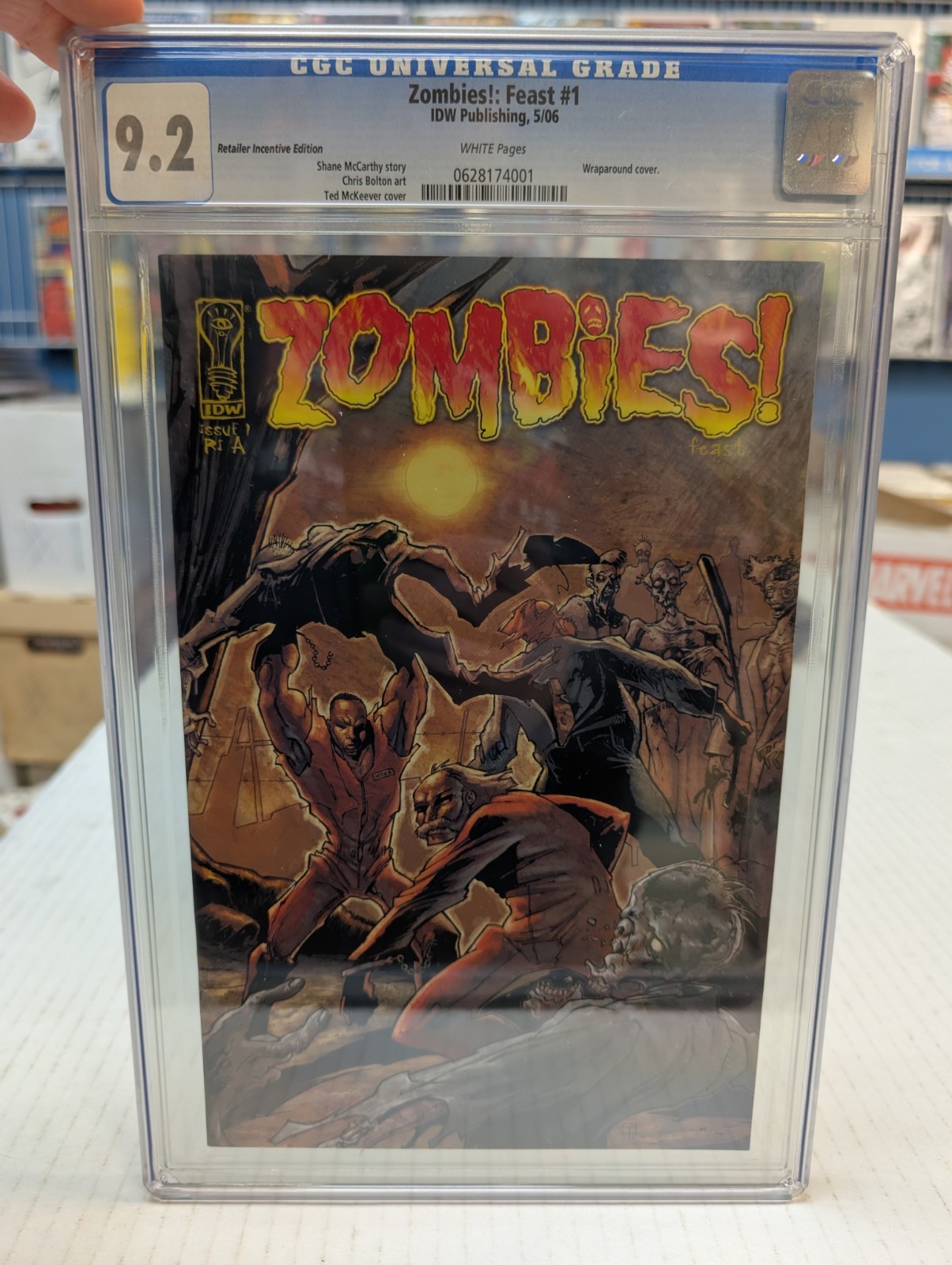 Zombies Feast #1 | CGC 9.2 WP | McKeever Incentive 1:10 Variant | IDW 2006