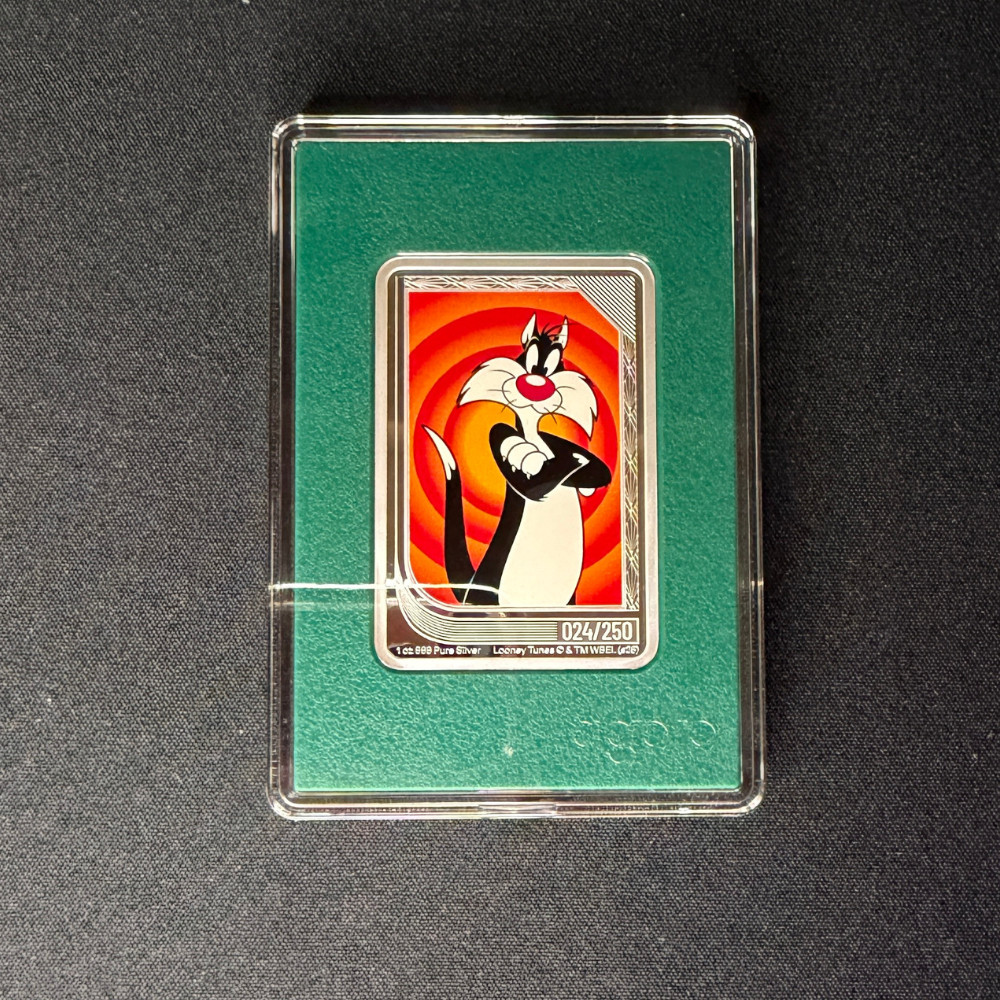 2026 Agoro Looney Tunes Sylvester 1oz Trading Coins Emerald #024/250