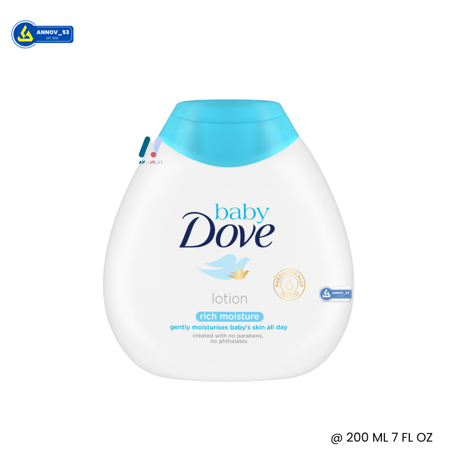 DOVE Baby Lotion Moisture Natural Nourish Skin Mild Gentle Soothe Skin 200ml