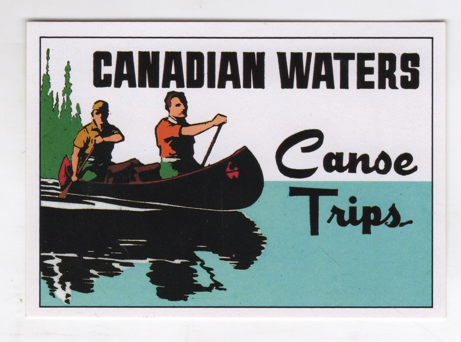 Panini Sticker 1987 Canadian Waters Canoe Trips
