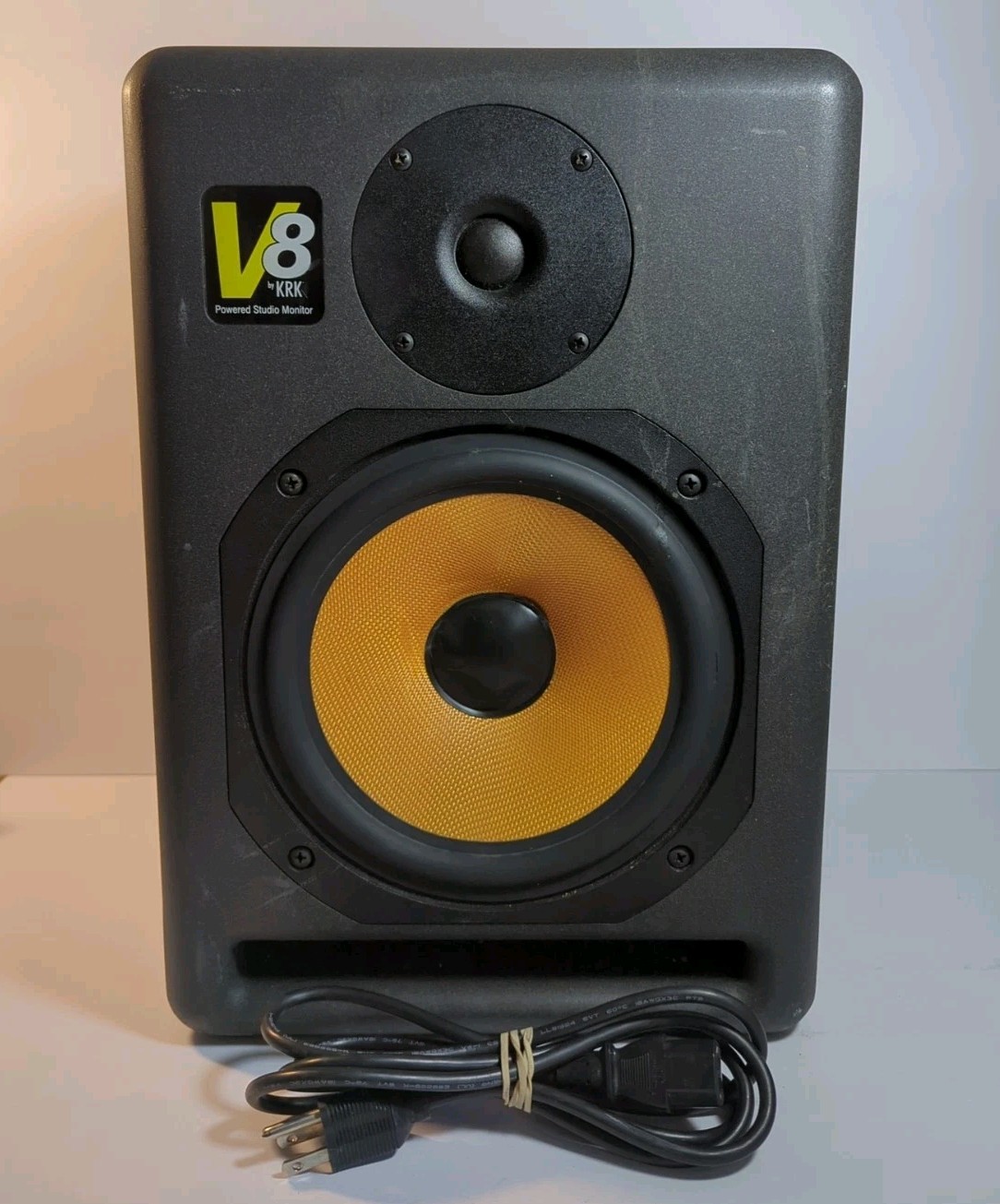 KRK System V8 Series 1 Bi-Amplified Studio Reference Monitor Speaker +Power Cord
