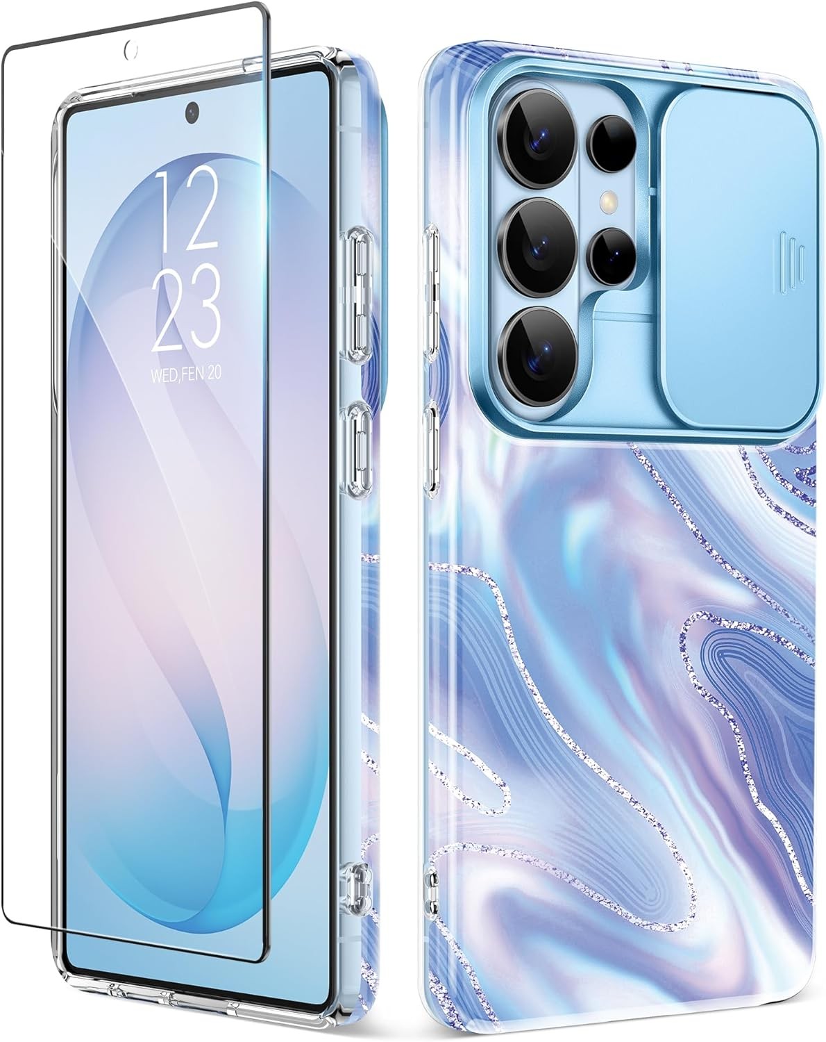 Samsung Galaxy S26 Ultra Case with Slide Camera Cover, Slim Fit Hard PC Cover