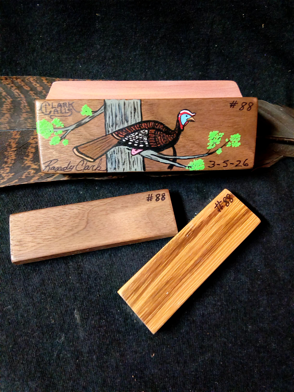 Custom Handcrafted Scratchbox Turkey Call by Randy Clark