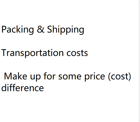 Freight (additional price difference)
