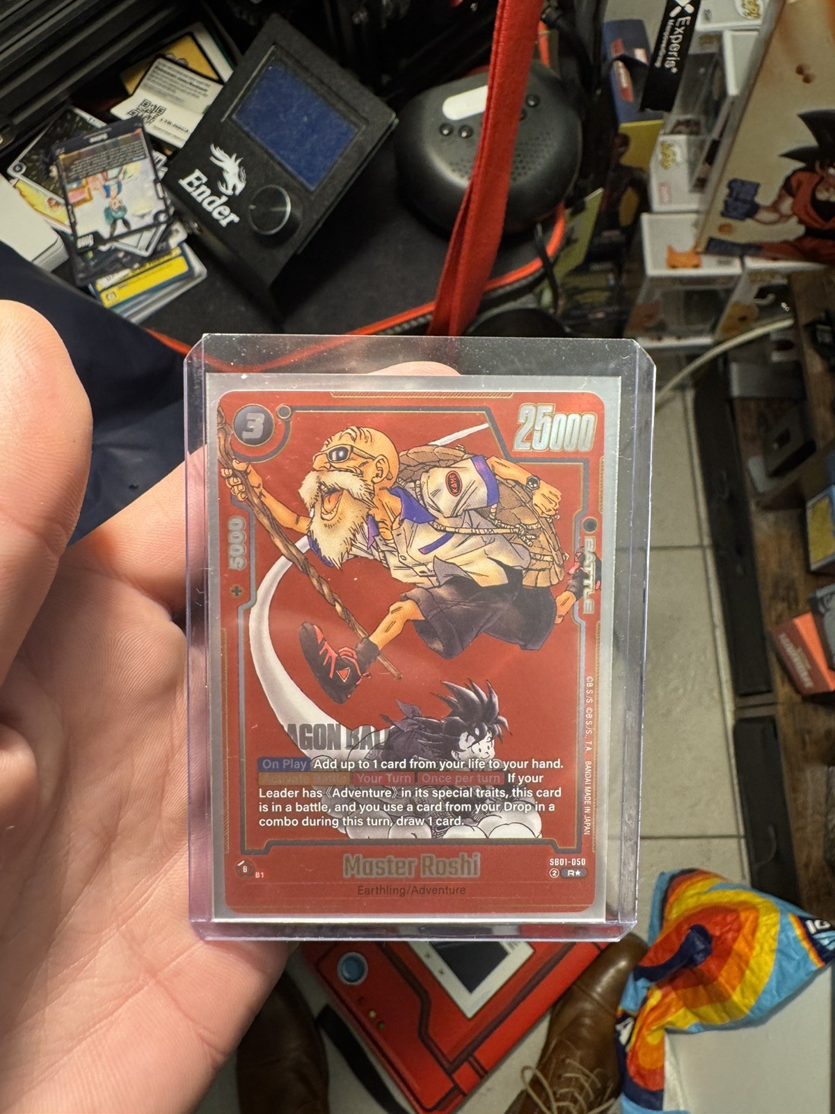 Master Roshi SB01-050 R Gold Alternate Art Foil DRAGON BALL Fusion World Manga