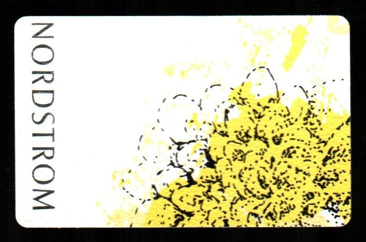 NORDSTROM Yellow Flowers ( 2018 ) Gift Card with Printer's Mark ( $0 )