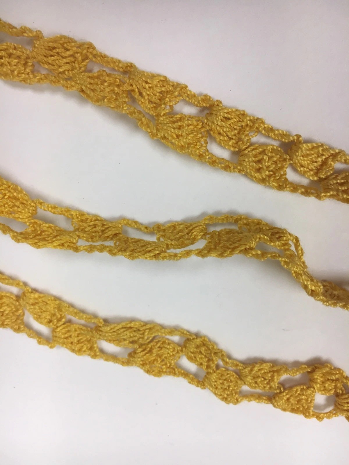 Vintage Doll Trim Cheddar Narrow Crochet Knit Edging Sewing  A16