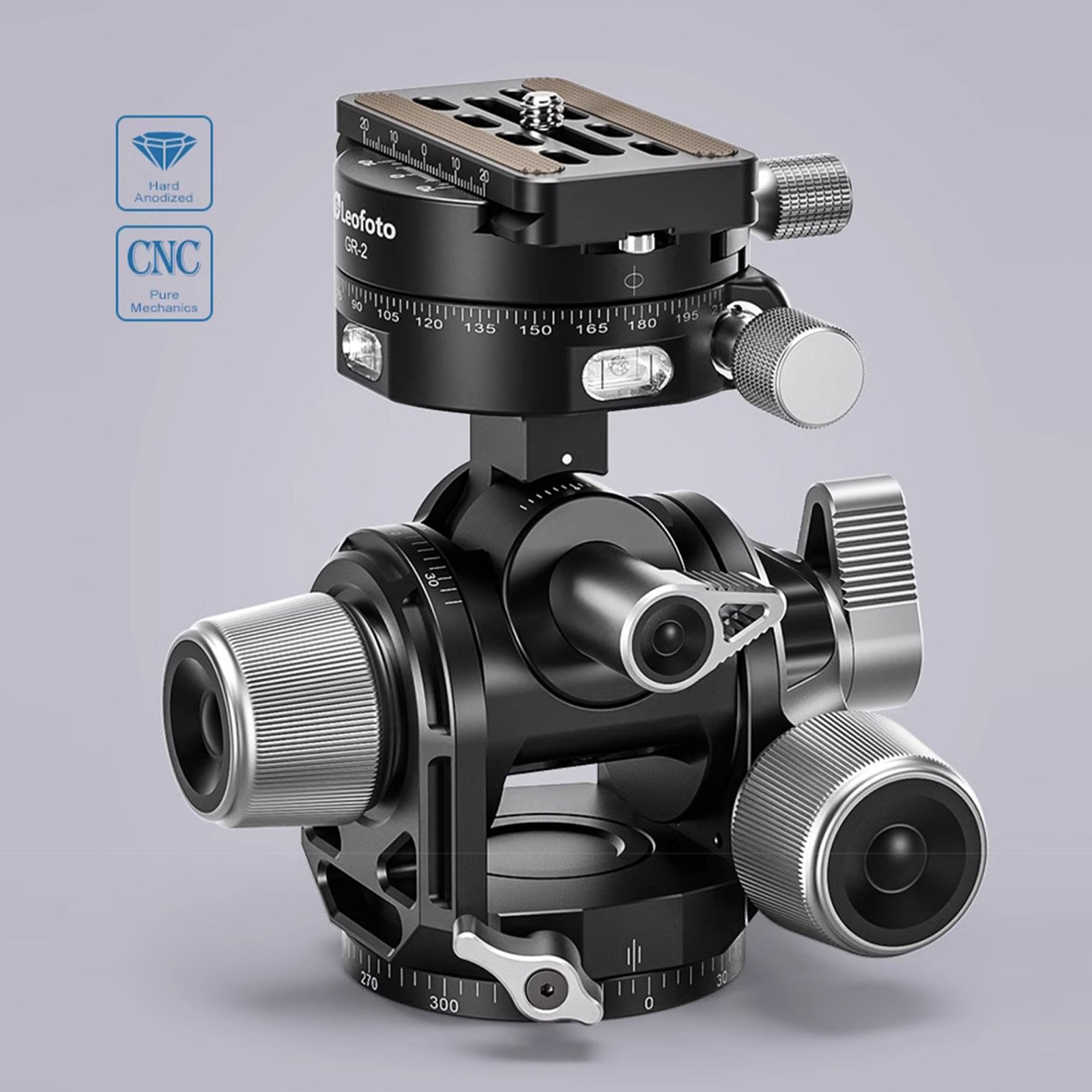 Leofoto G4-PRO Geared Head Camera Tripod Ball Head w Plate Arca Swiss Compatible