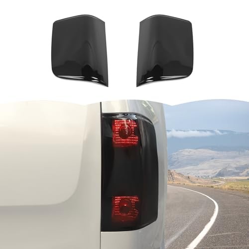  Smoked Black Tail Light Lamp Cover Guard Trim Decoration Exterior Accessories 