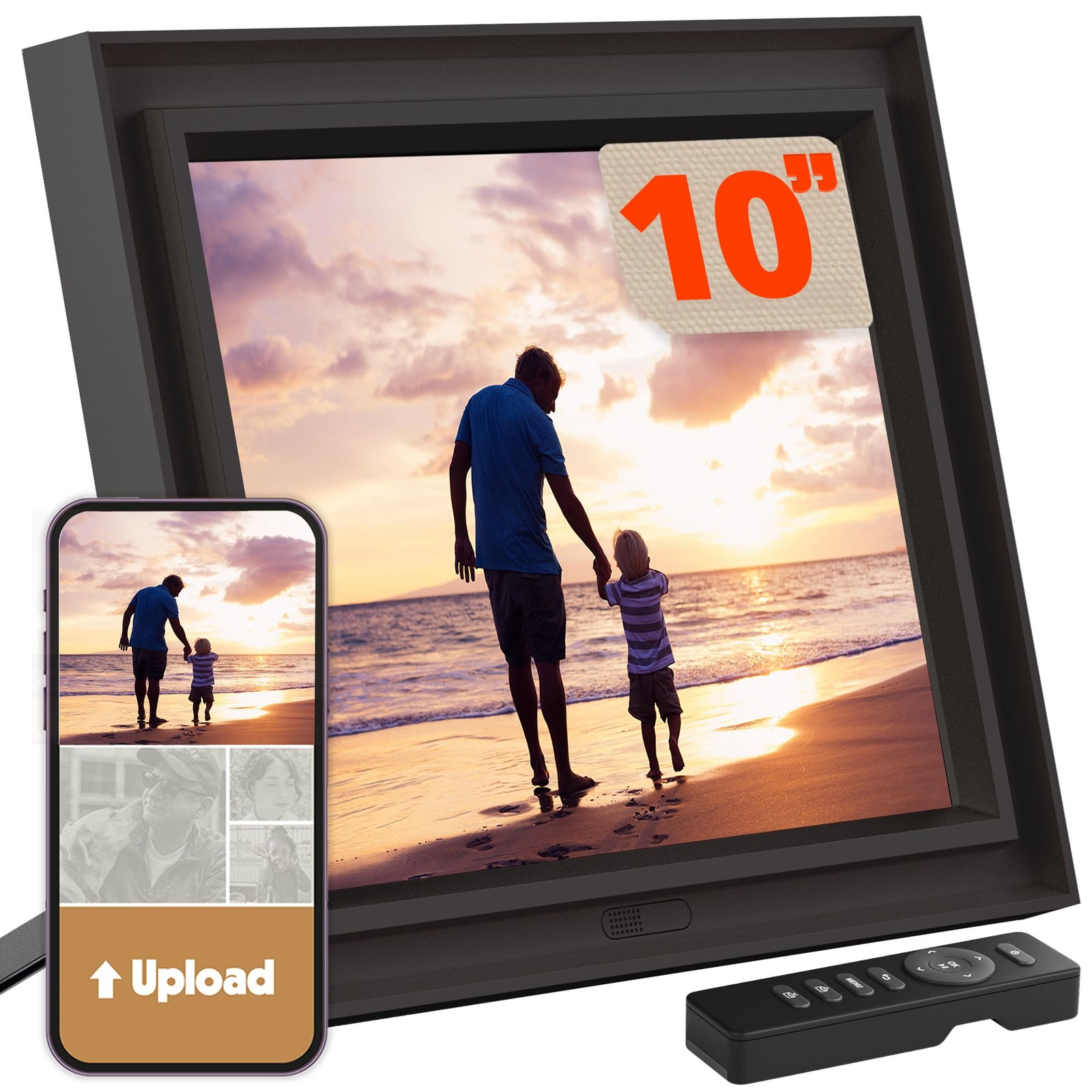 Pix-Star LUX 10.4'' Wi-Fi Digital Picture Frame – Unlimited Cloud Storage, Ea...