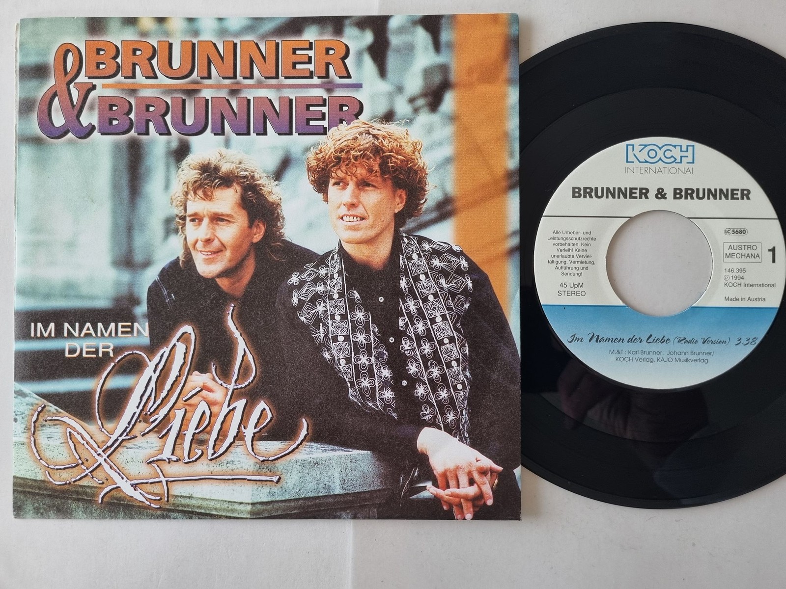 Brunner & Brunner - Im Namen der Liebe 7'' Vinyl Austria