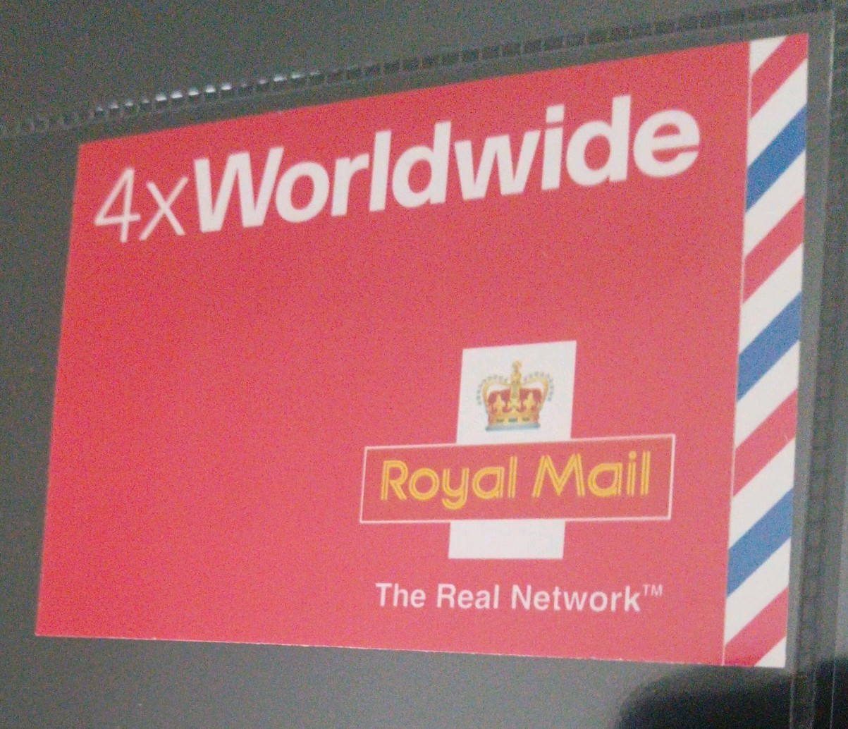 GB QEII 2003 4 x WORLDWIDE NVI STAMP BOOKLET MJ1 VAR BRIGHT FLUOR