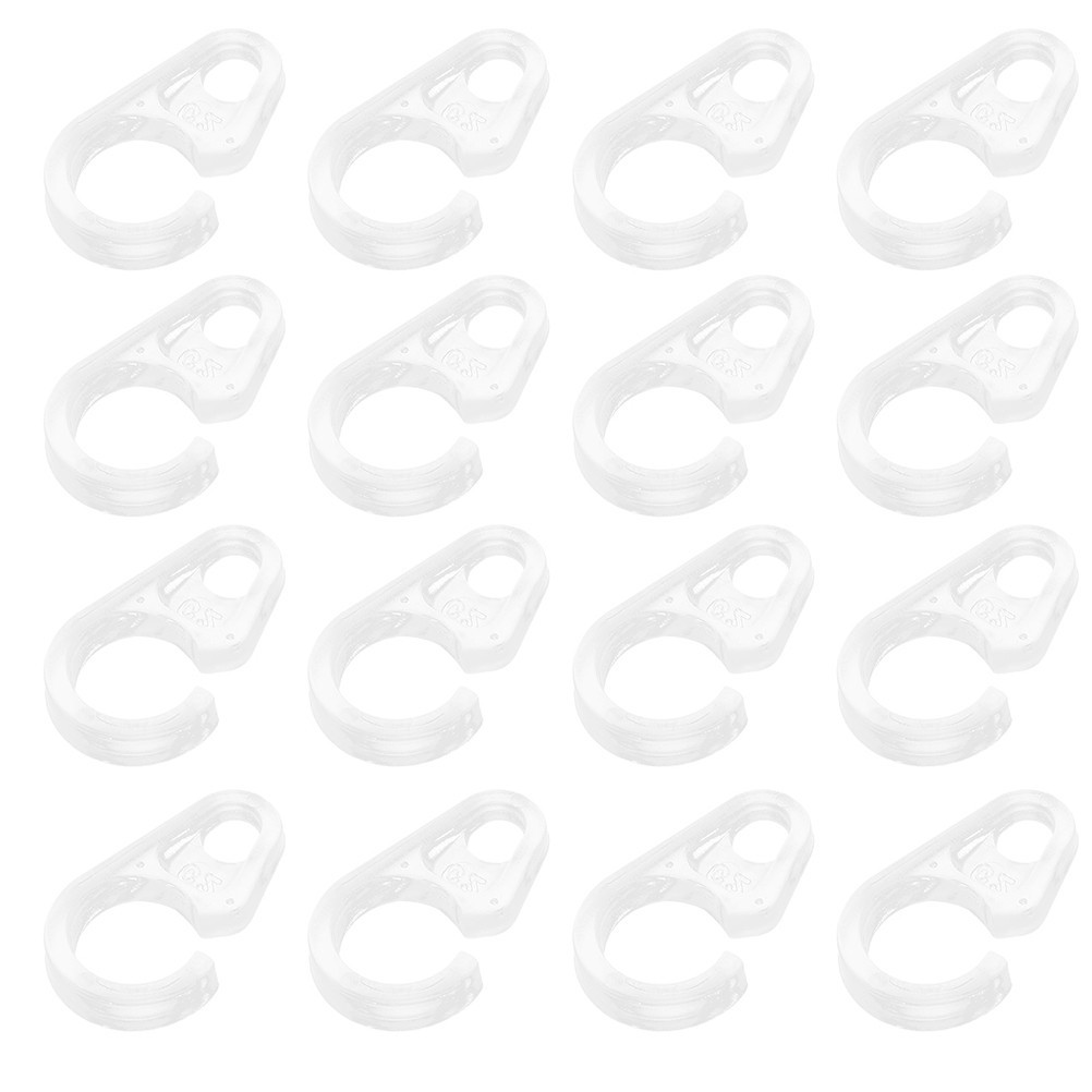  30pcs Curtain Rings: Flexible Curtain Hooks For Wood And Metal Rings Plastic