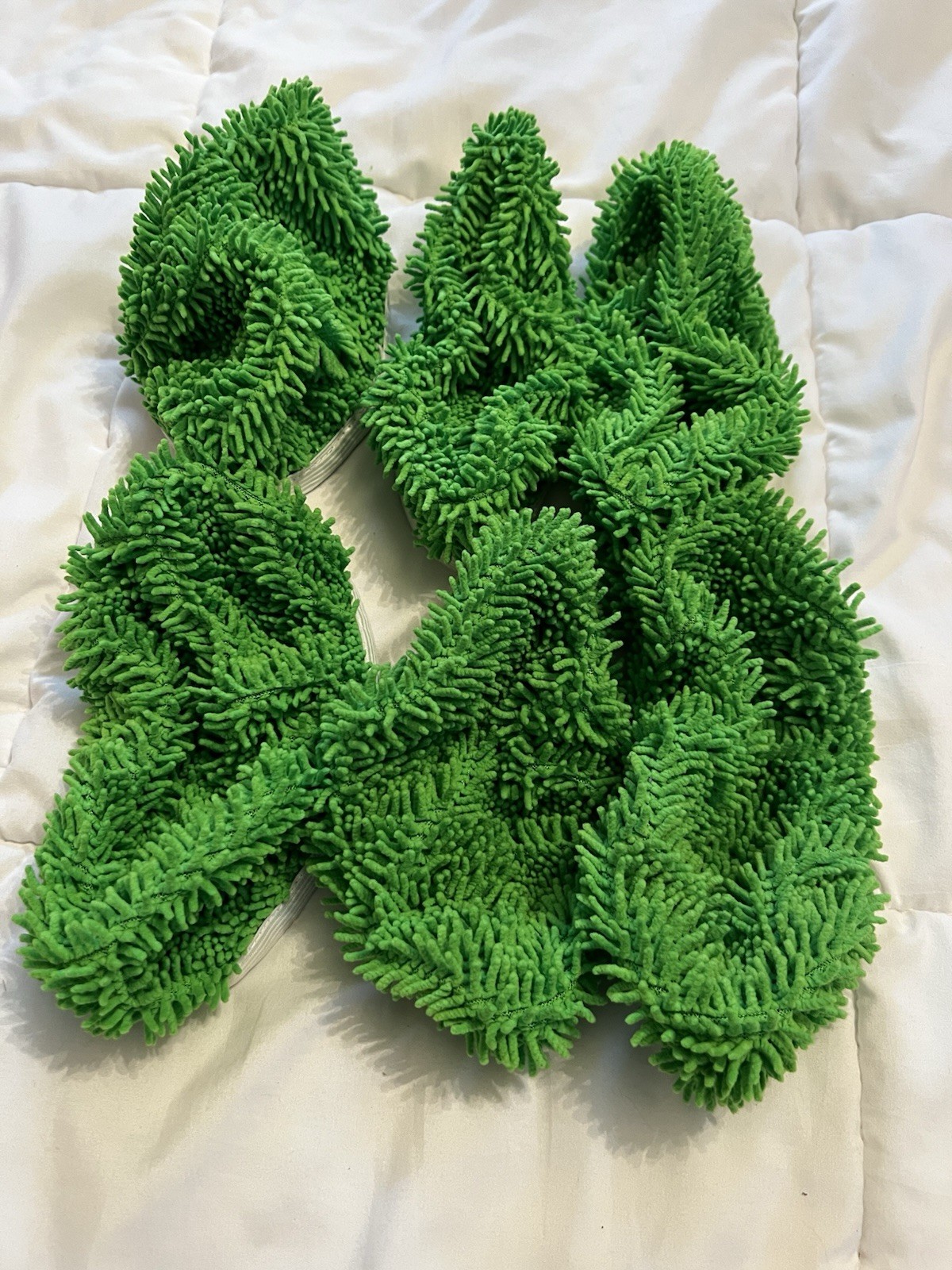 6-Pack Green Microfiber Pocket Mop Pads Wet/Dry Reusable Washable 