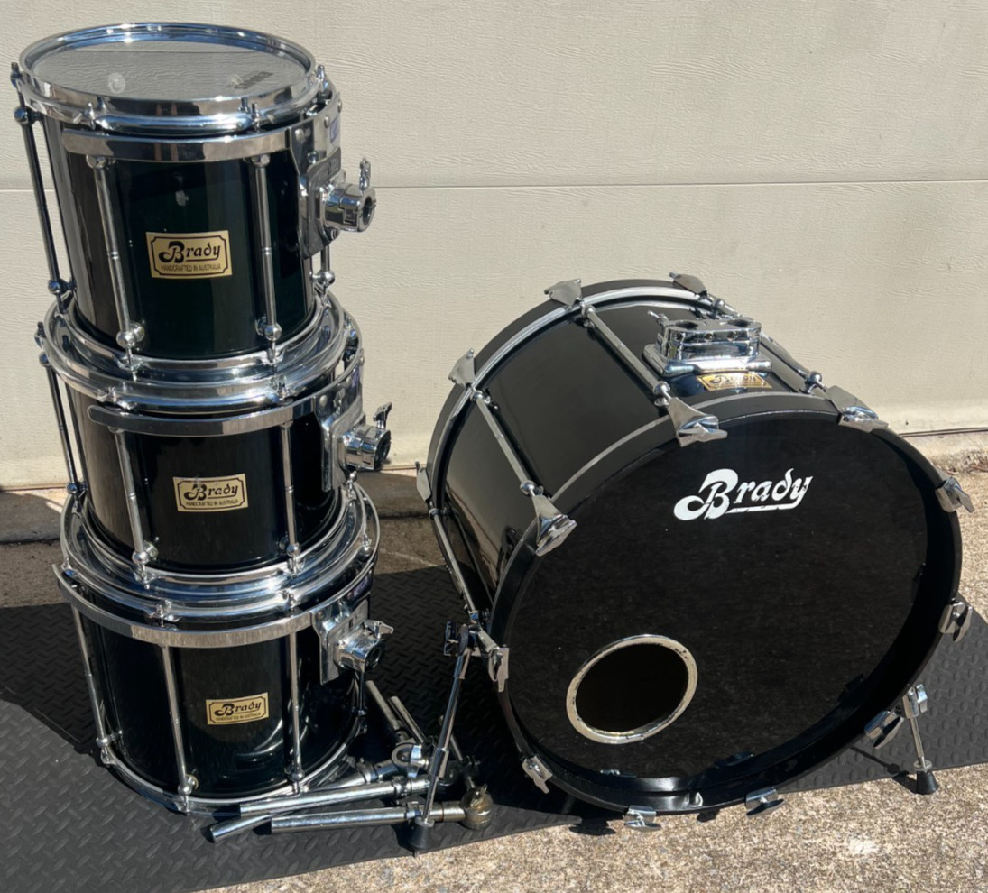 Brady 90's 4 Pc Drum Shell Pack  - 22, 10, 12, 14 - READ