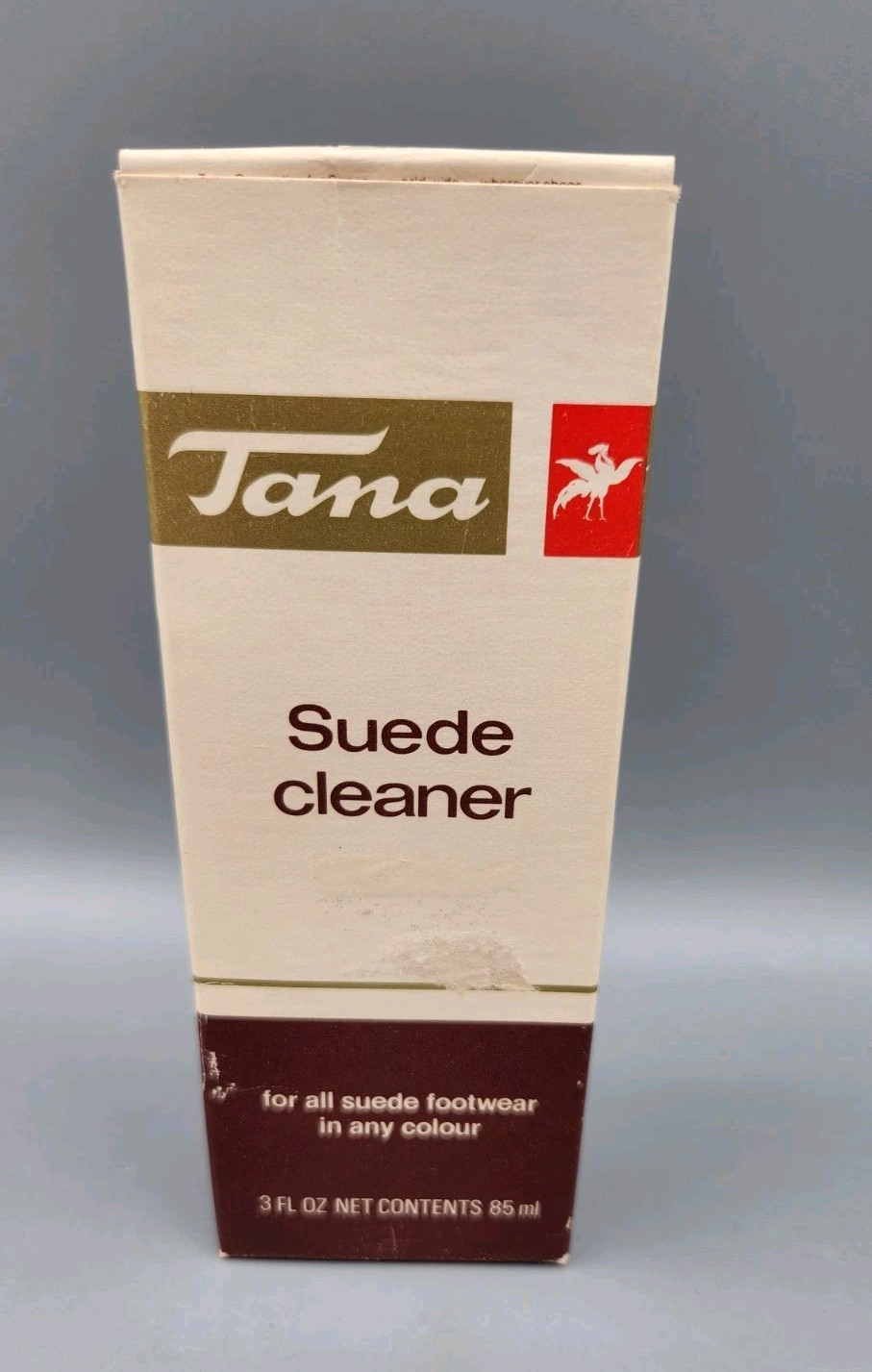Vintage Bottle Of Tana Leather Cleaner For Leather Shoes 3oz NOS