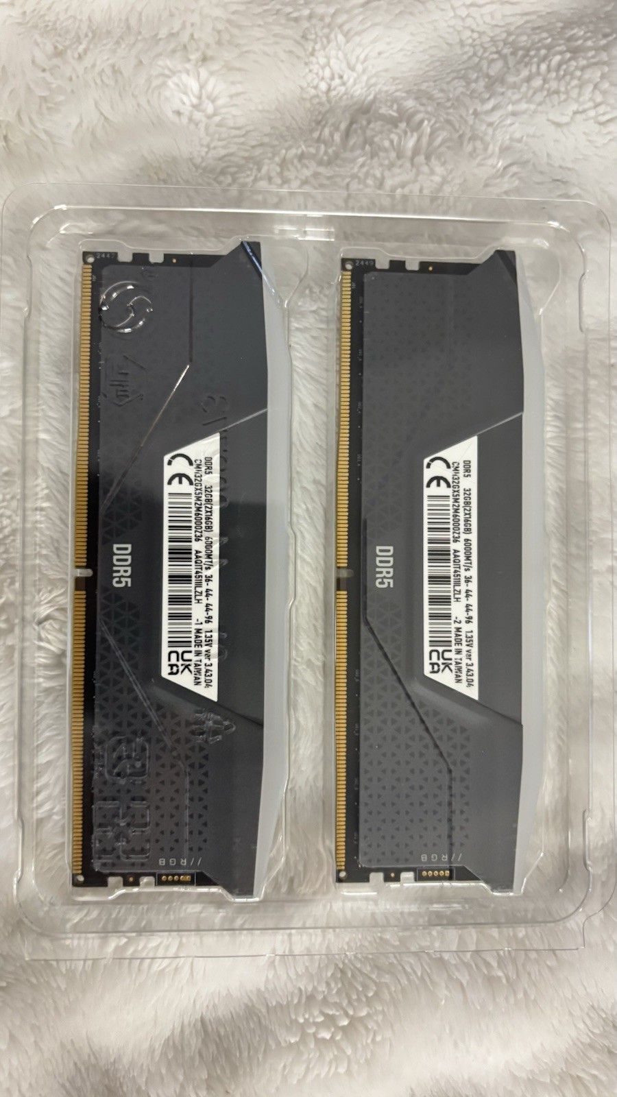 Corsair Vengeance RGB DDR5 DIMM 32GB (2x16GB) 6000MHz Memory for AMD