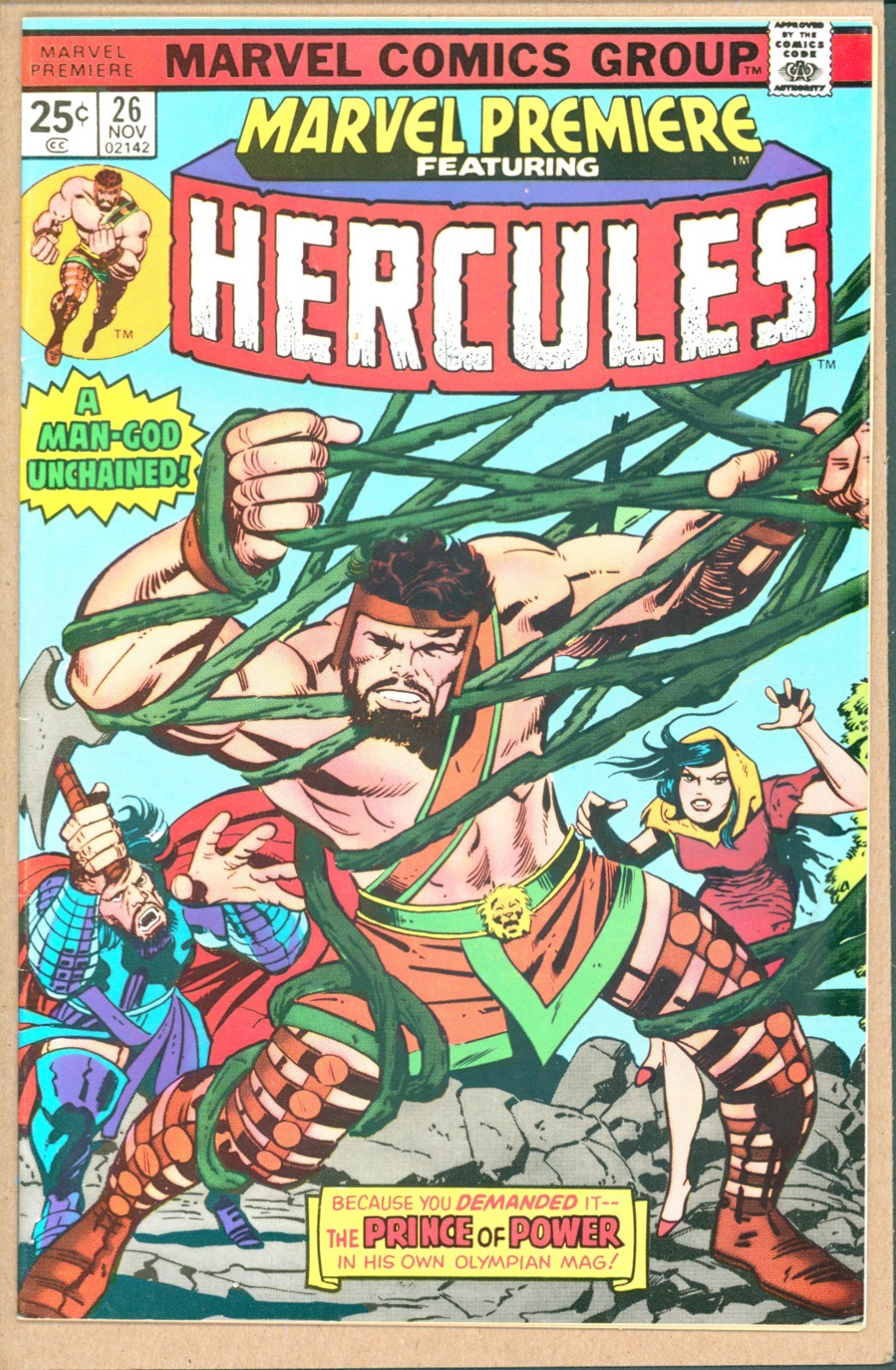 Marvel Premiere #26 (1975) VF  Bill Mantlo - George Tuska  "Hercules"
