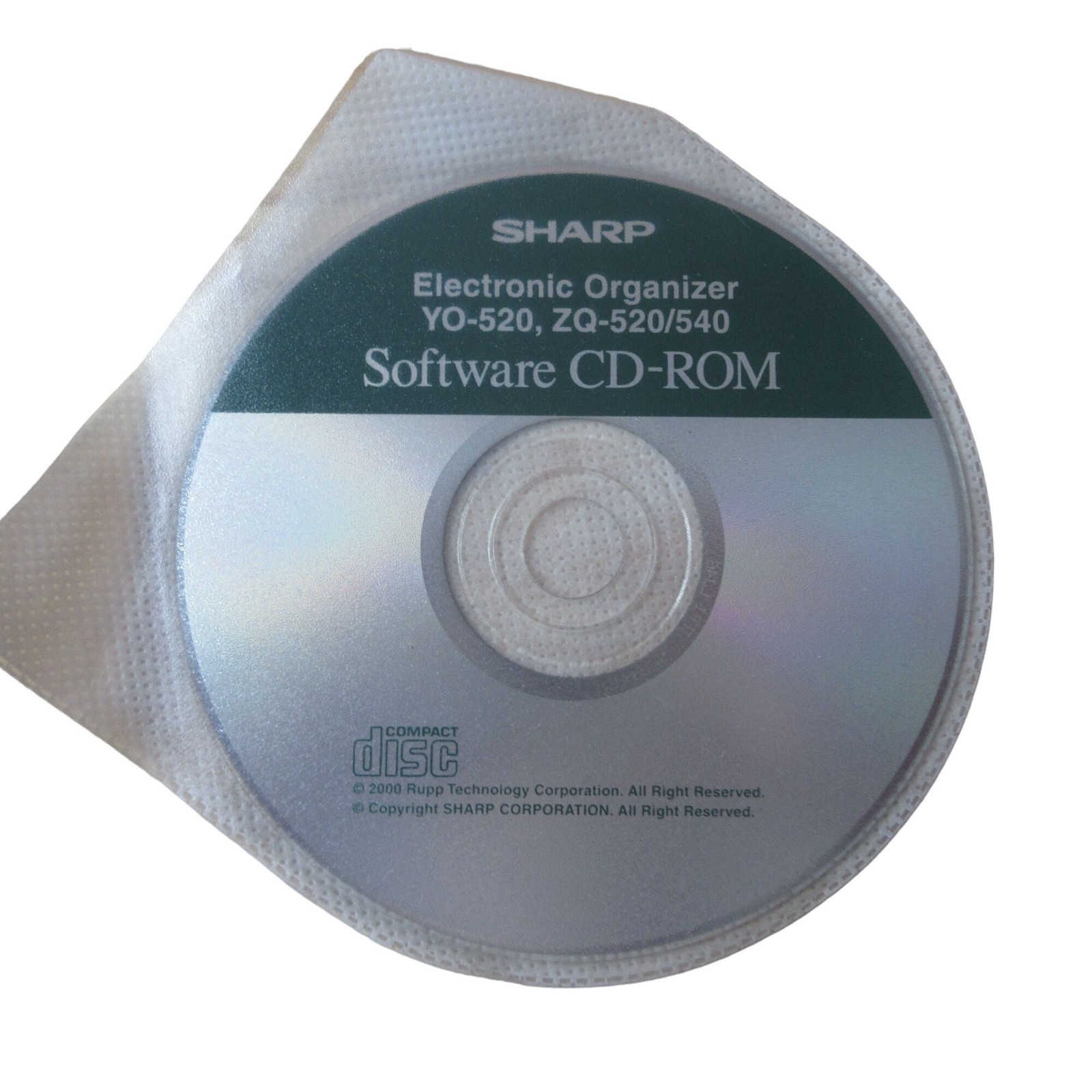 OEM Software CD-ROM Only FOR Sharp YO-520 ZQ-520/540 Electronic Organizer